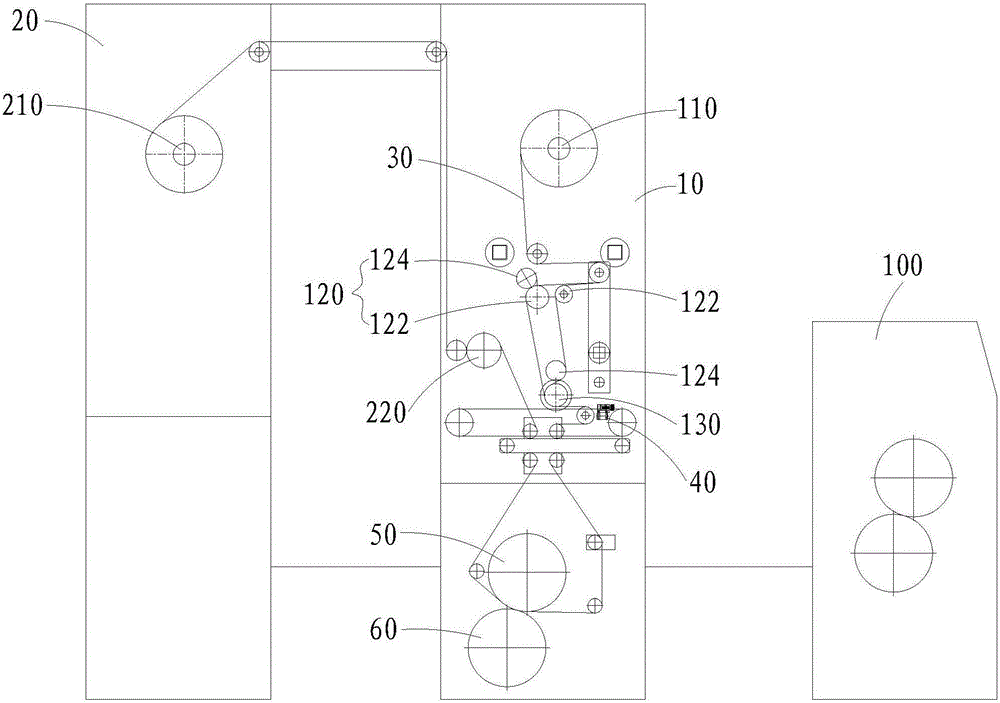 Sheet-fed printing material cold-waving membrane-saving unit, cold-waving method thereof and sheet-fed printing material cold-waving membrane-saving device