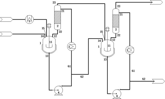 A kind of method and device for strengthening separation in the preparation of isocyanate