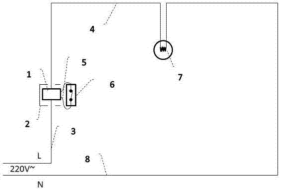 A method for controlling an intelligent switch with a single live wire