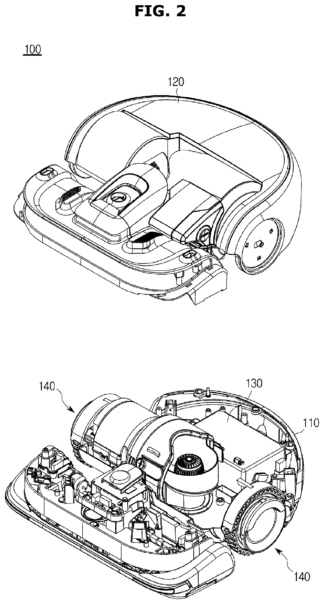 Apparatus for localizing cleaning robot, cleaning robot, and controlling method of cleaning robot