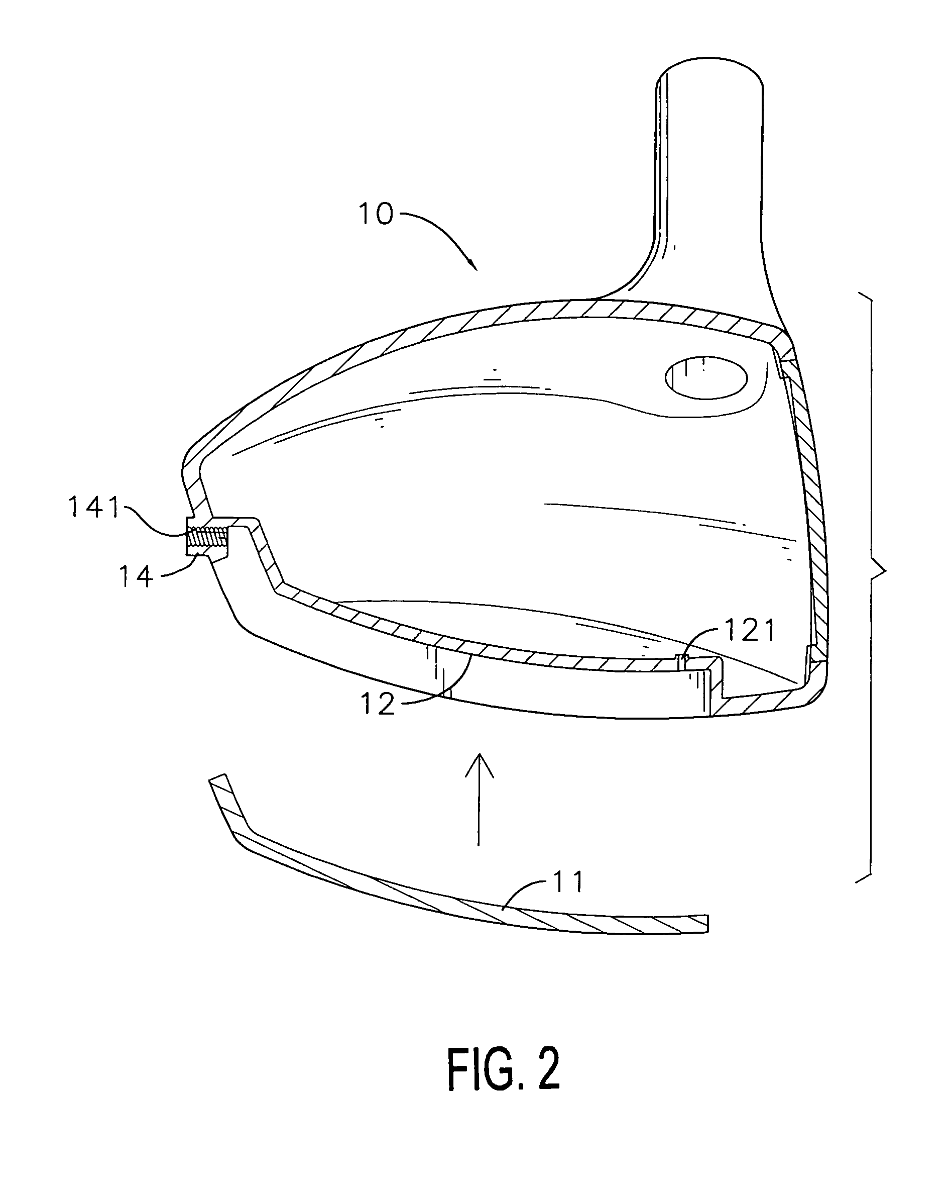 Golf club head with a vibration-absorbing structure