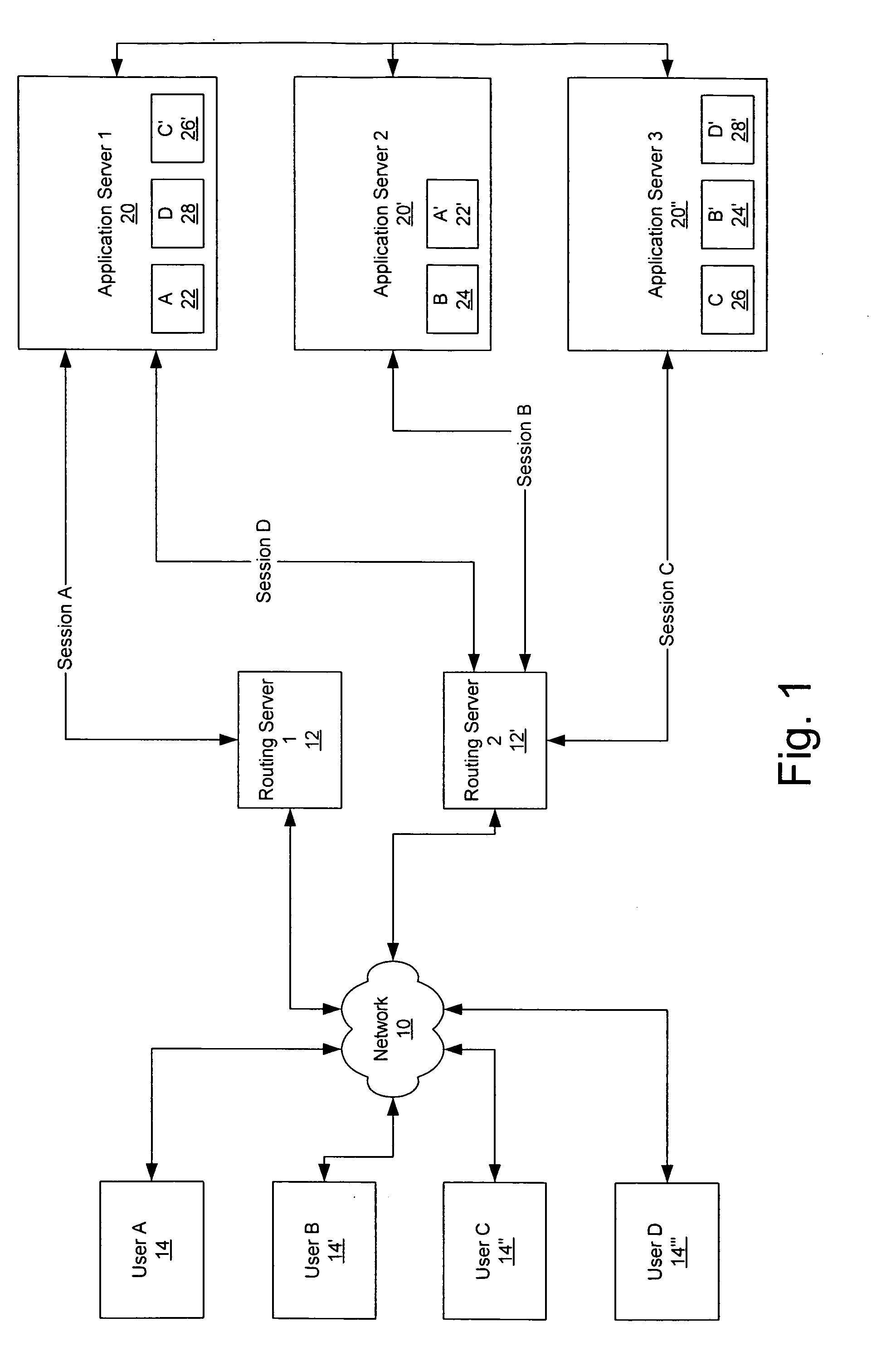 Methods, systems and computer program products for dynamically updating session state affinity