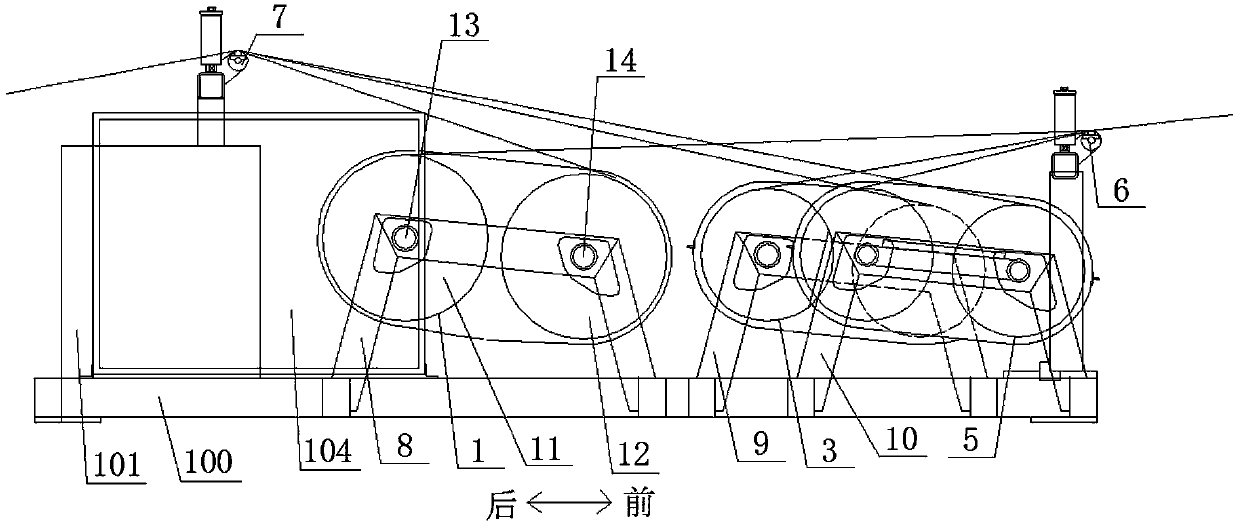 Branching tensioner