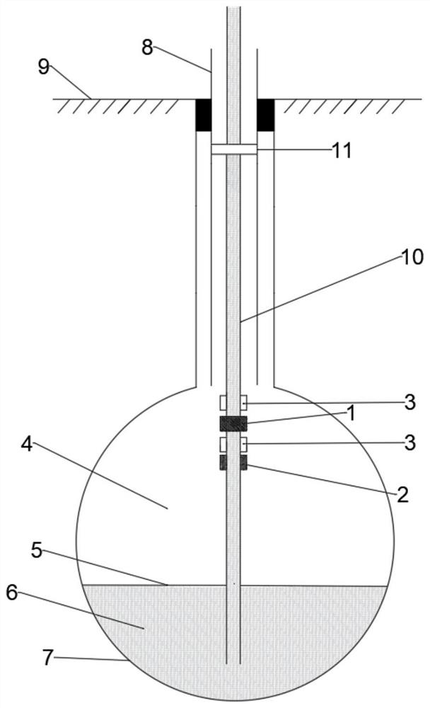 Liquid level measurement system and method for salt cavern gas storage based on Poynting vector detection