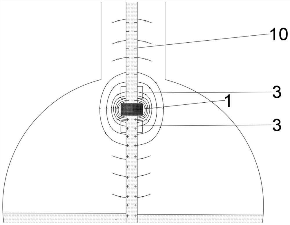 Liquid level measurement system and method for salt cavern gas storage based on Poynting vector detection