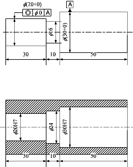 Method for precisely evaluating installability of two-section hole based on equal-precision principle