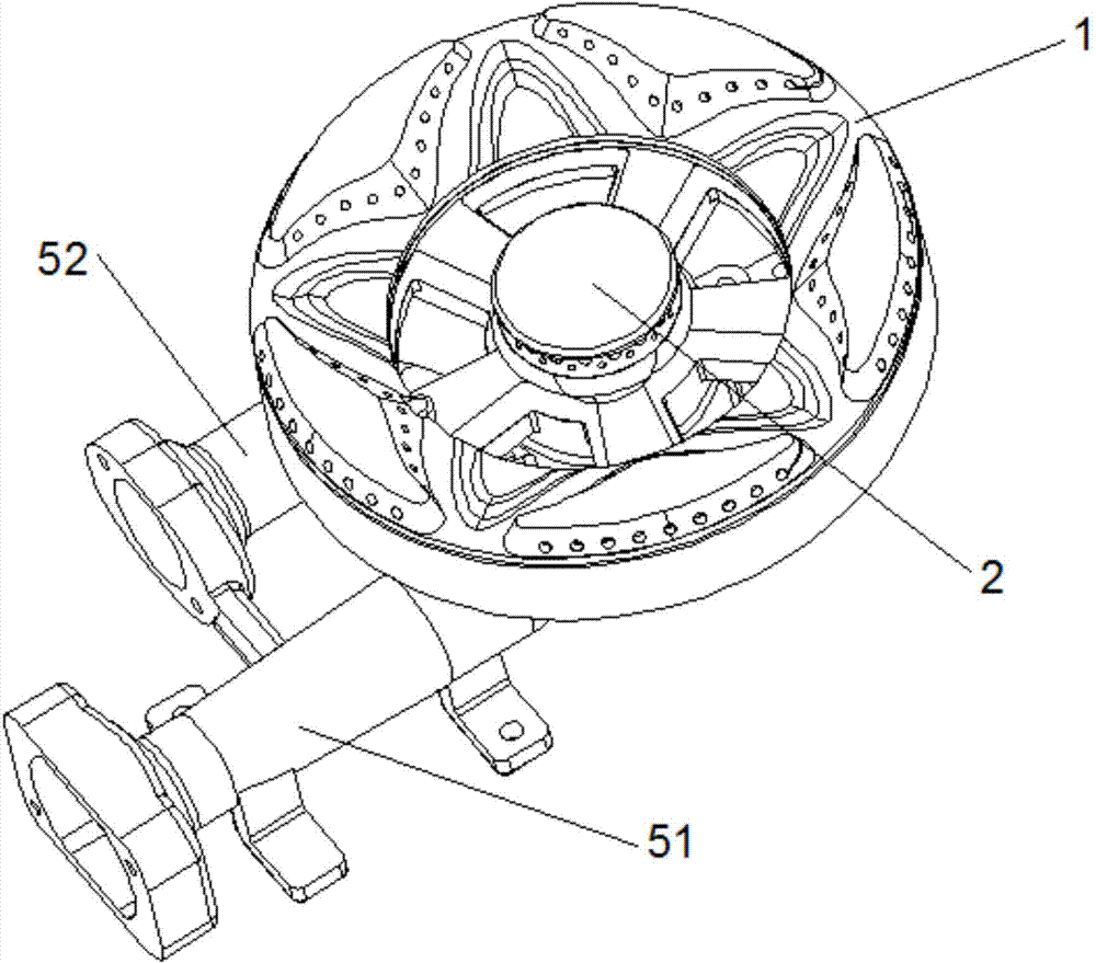 Petal type big flame cover and combustor provided with same