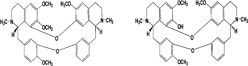 Extraction method of tetrandrine and demethyltetrandrine