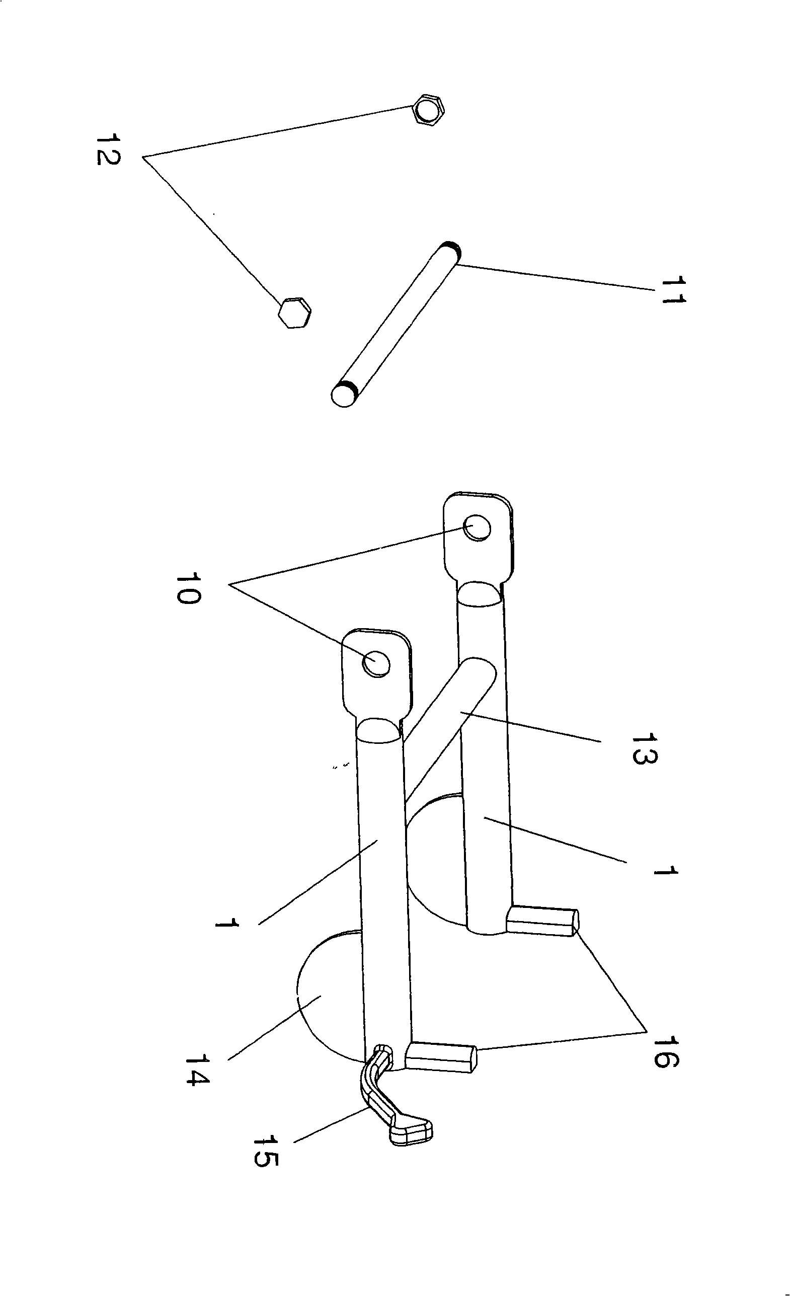 Improvement of locomotive foot stool structure