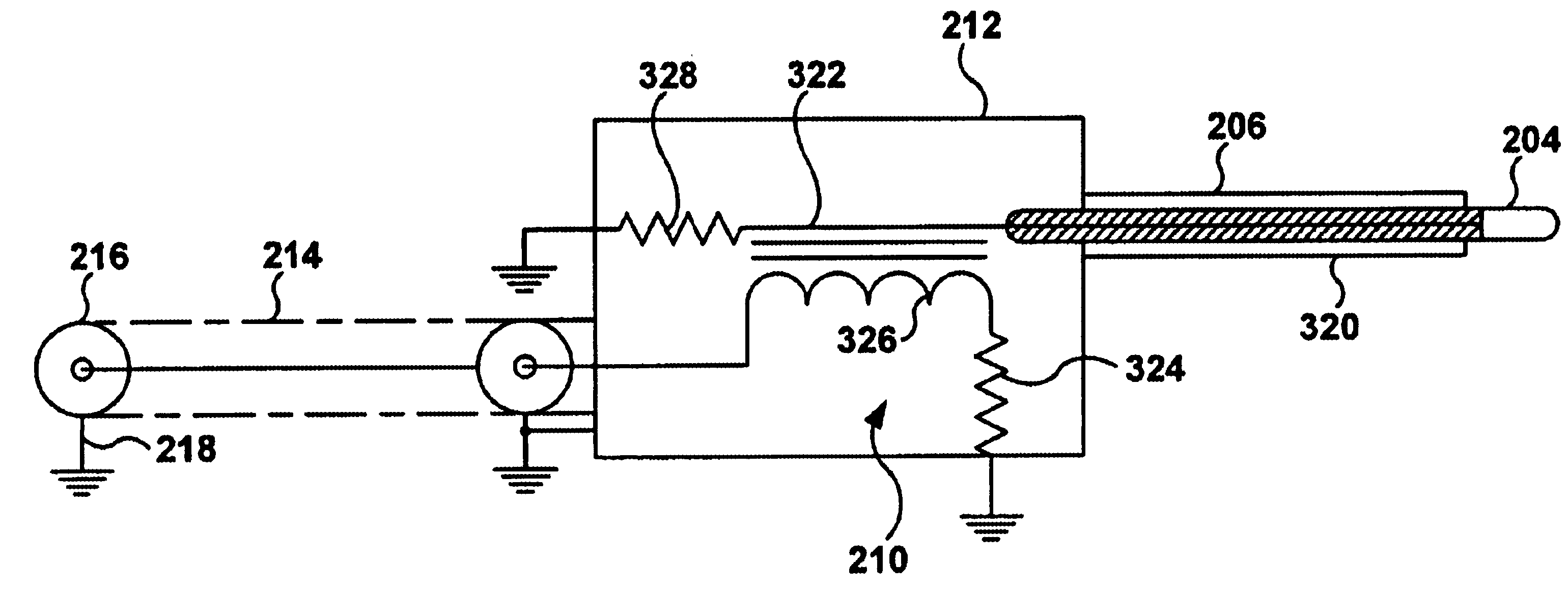 Inductively coupled direct contact test probe