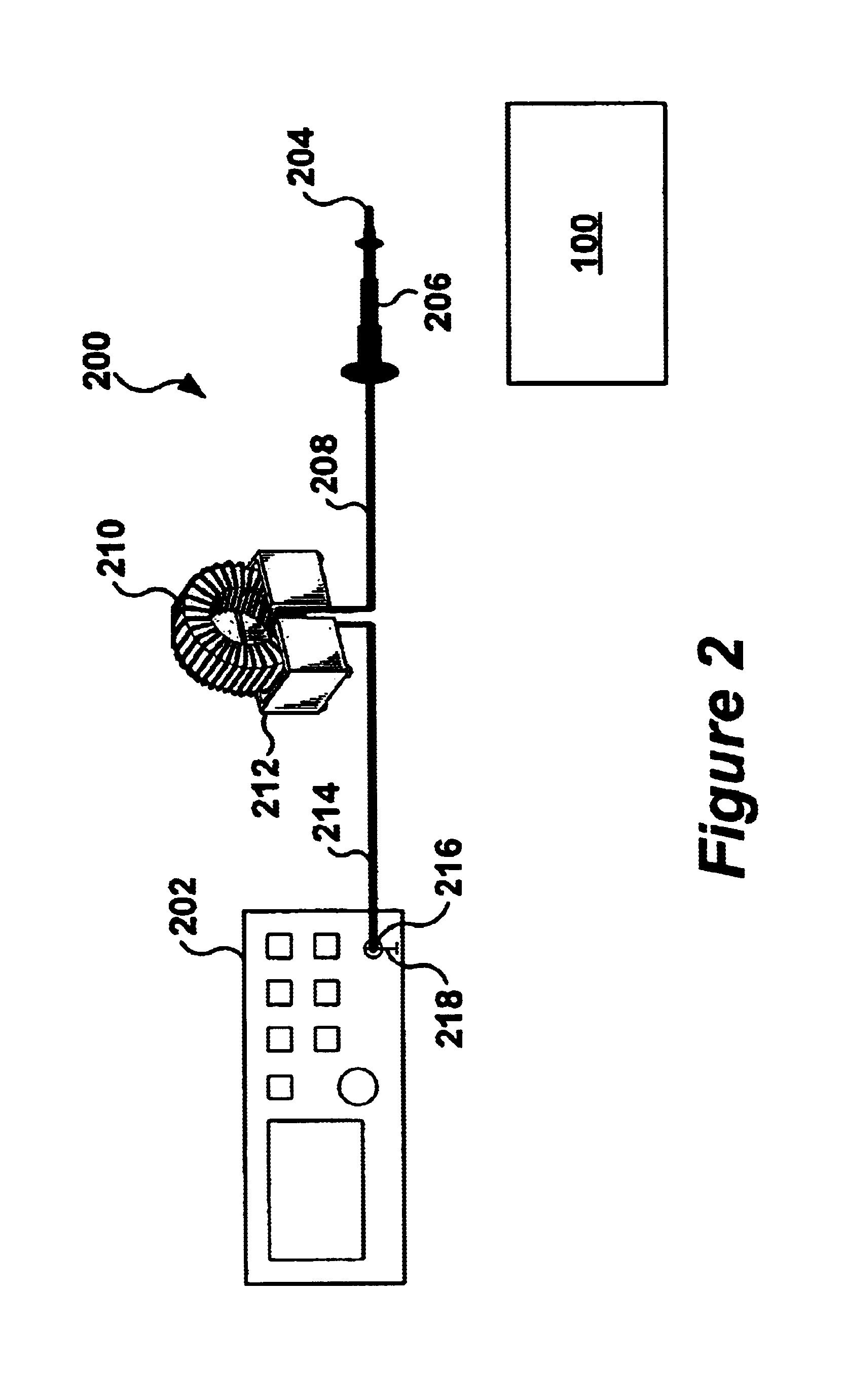 Inductively coupled direct contact test probe