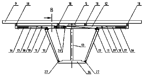 Single-stand-column double-shaft solar tracking device