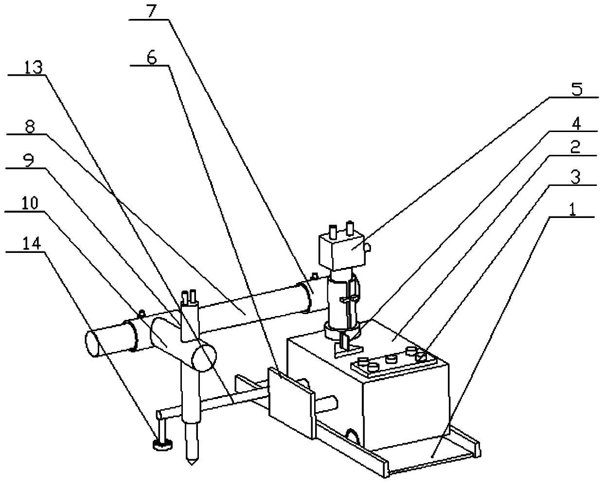 Full-automatic welding device for welding metal strip on side part of metal plate and using method of full-automatic welding device