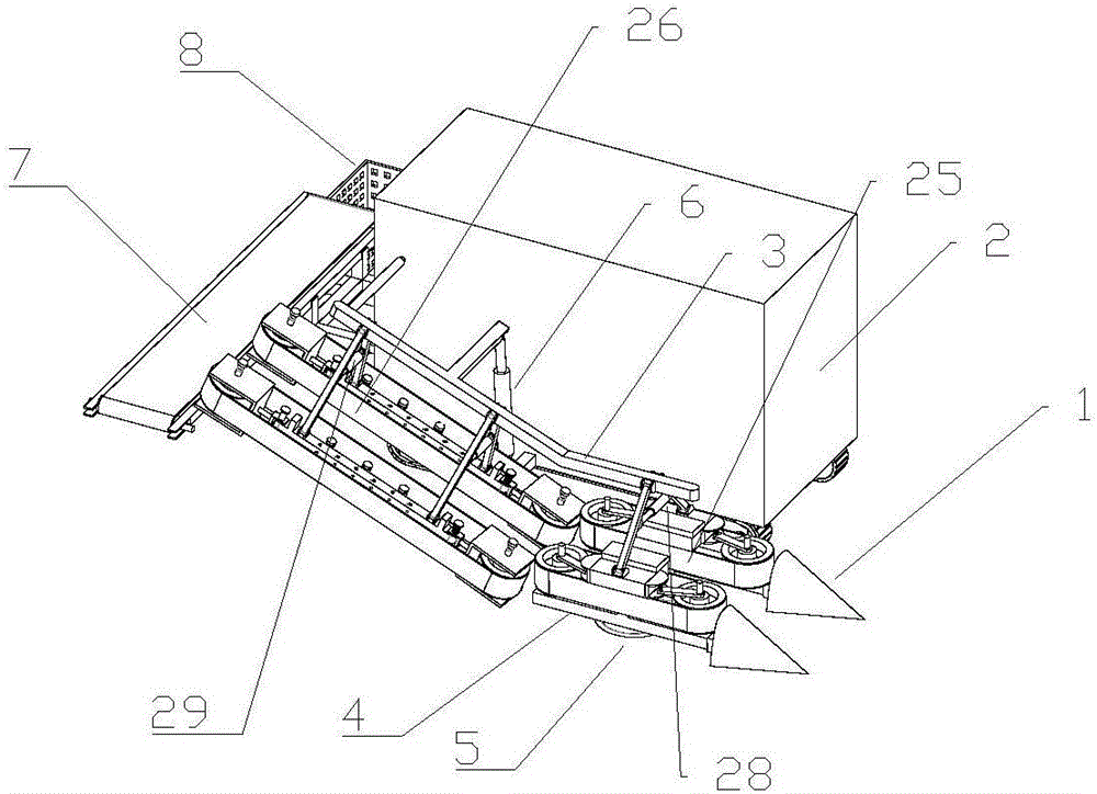 Self-propelled Chinese cabbage harvester having variety adaptability and method thereof