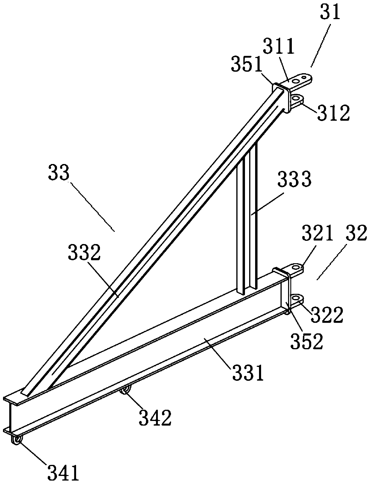 Wall-mounted rotary hanging bracket for ship, using method thereof and ship