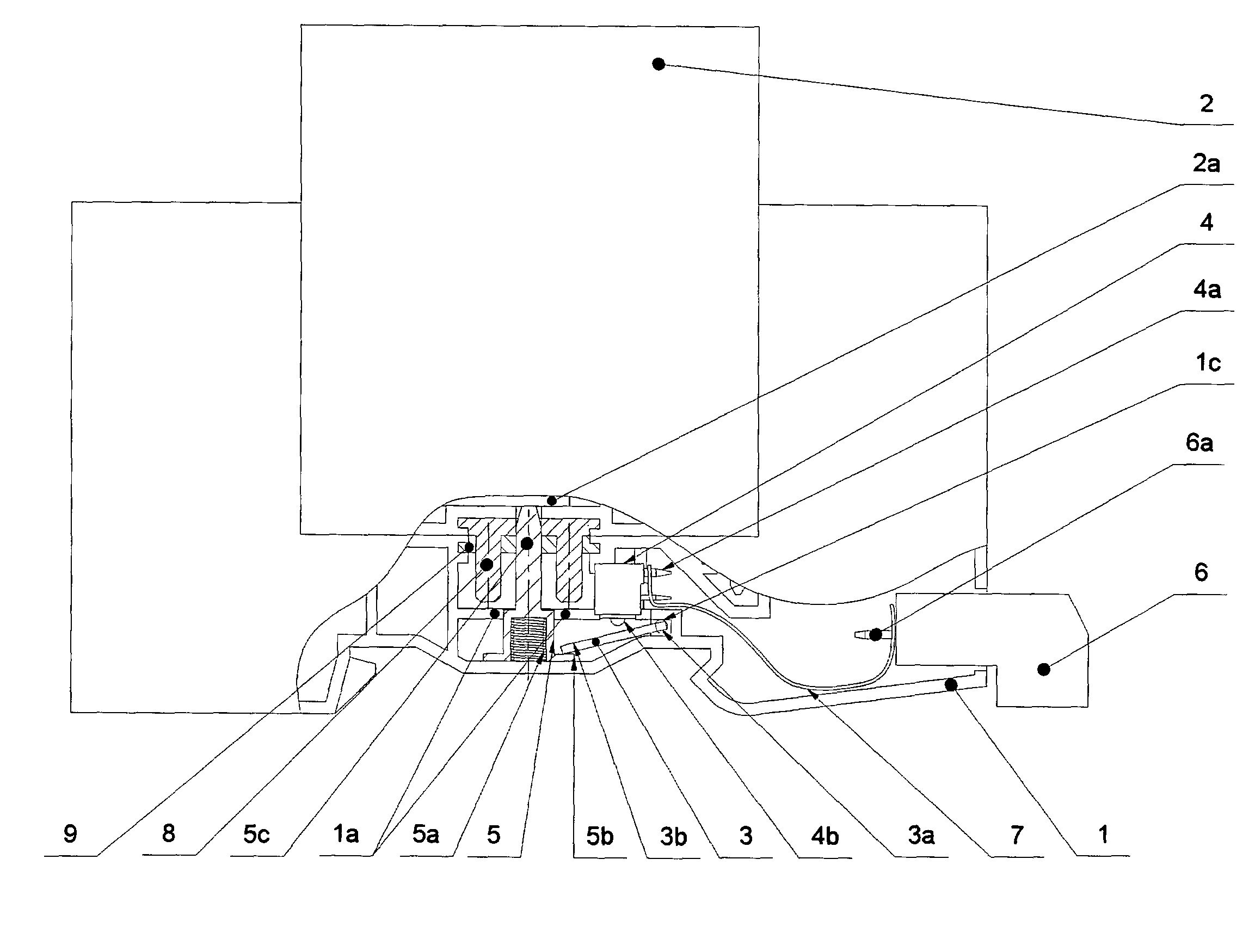 Device for a remote monitoring the state of at least a single-pole surge protection device