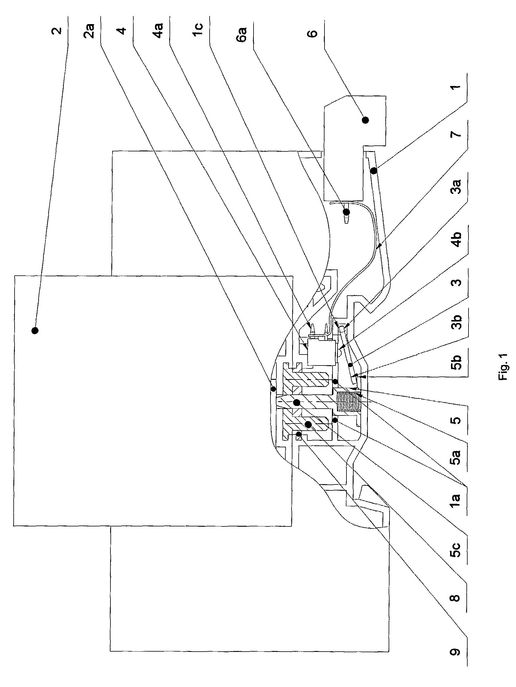 Device for a remote monitoring the state of at least a single-pole surge protection device