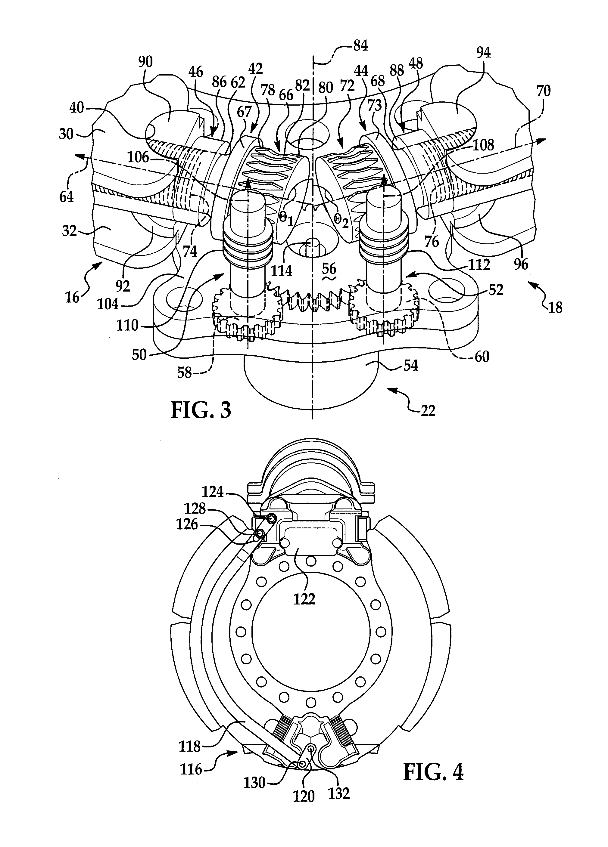 Variable position anchor assembly for adjusting brake shoes in a drum brake