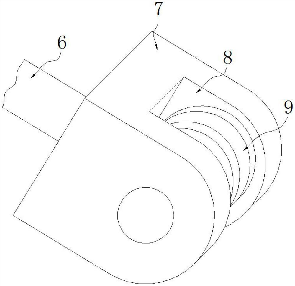 Hanging hook dangling limiting mechanism of bridge crane