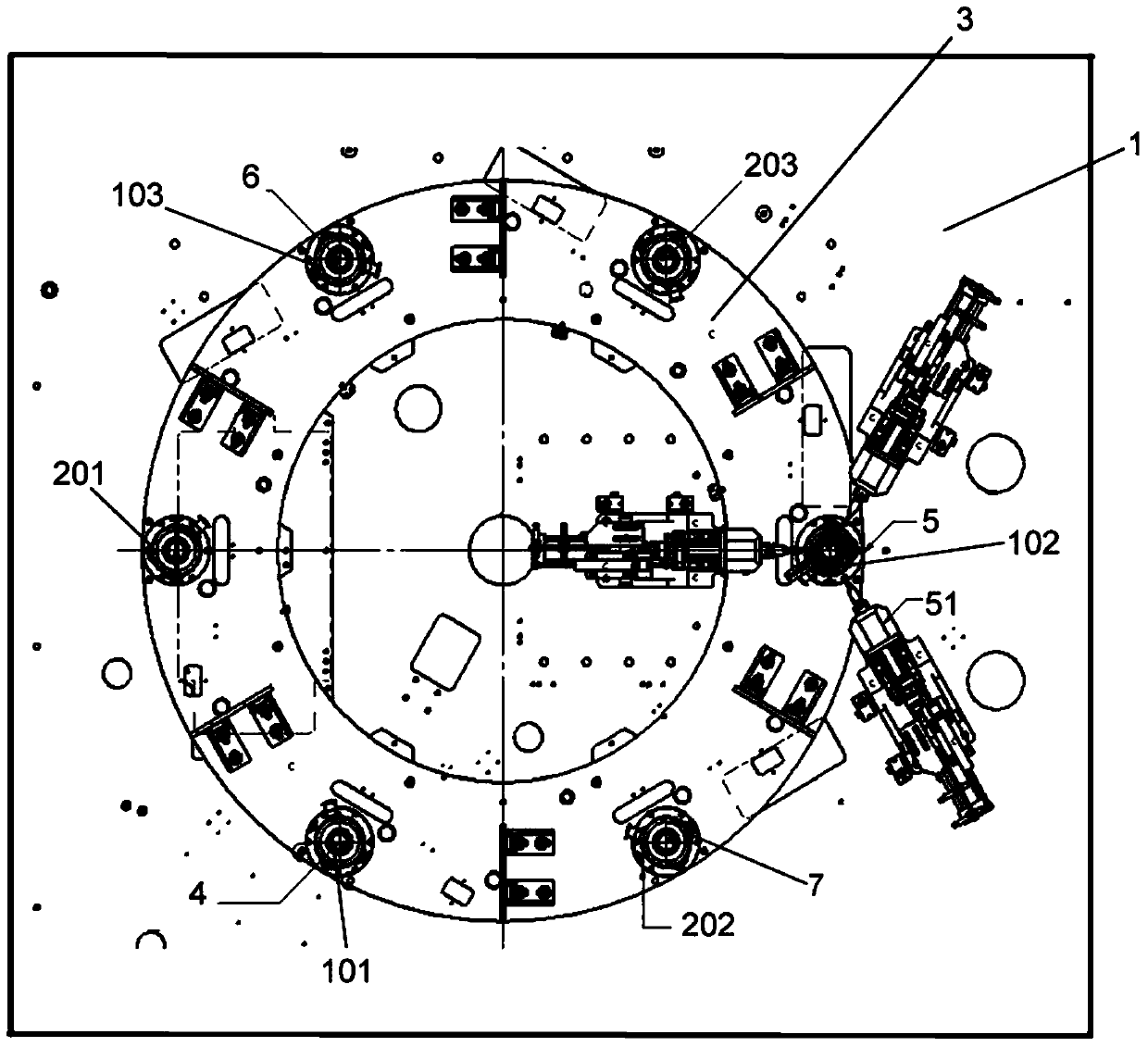 Multi-station assembly equipment for assembling vehicle components
