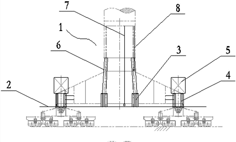 Quick movement tooling for gantry crane