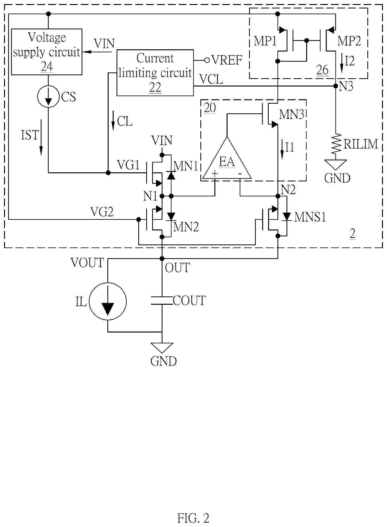 Power switch circuit with current sensing