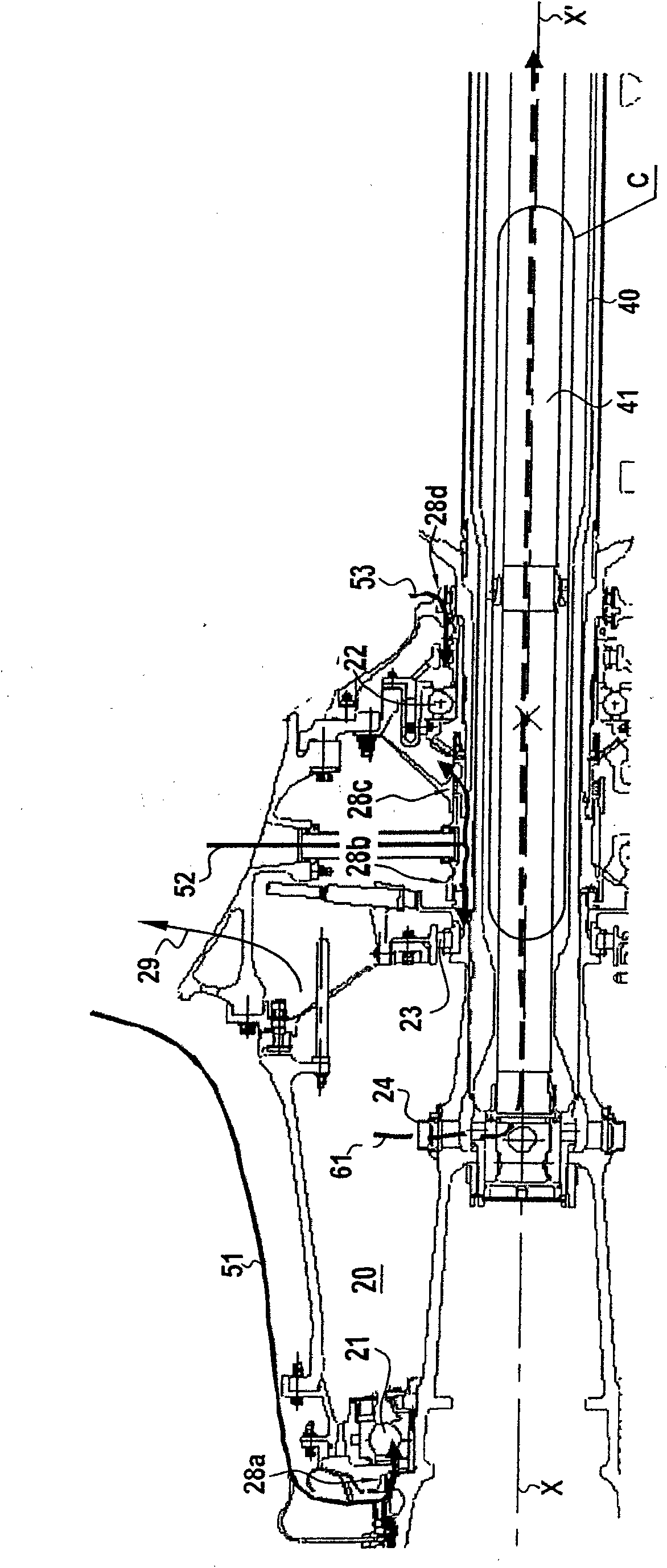 Device and method for balancing pressure in a turbojet bearing housing