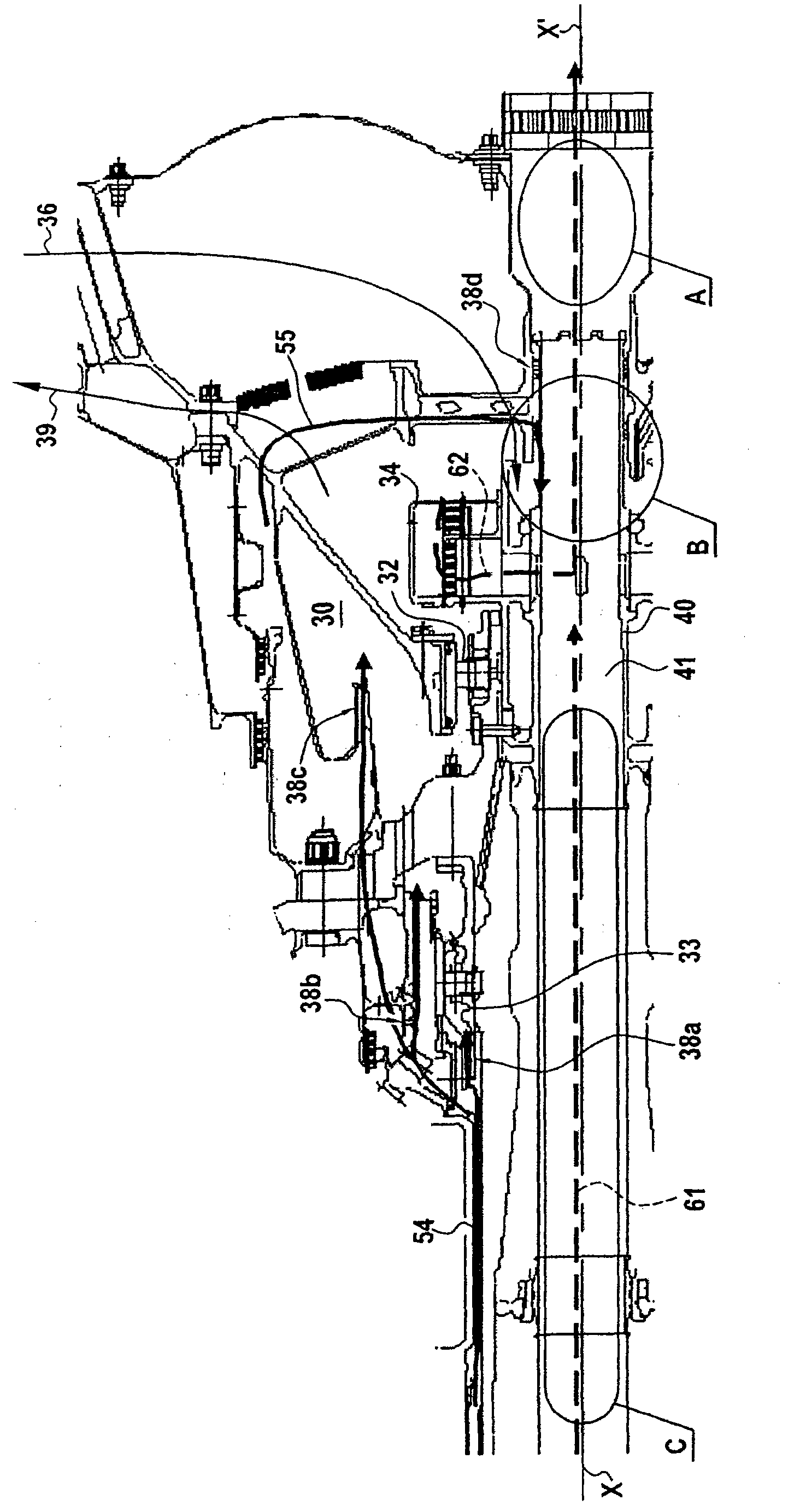 Device and method for balancing pressure in a turbojet bearing housing