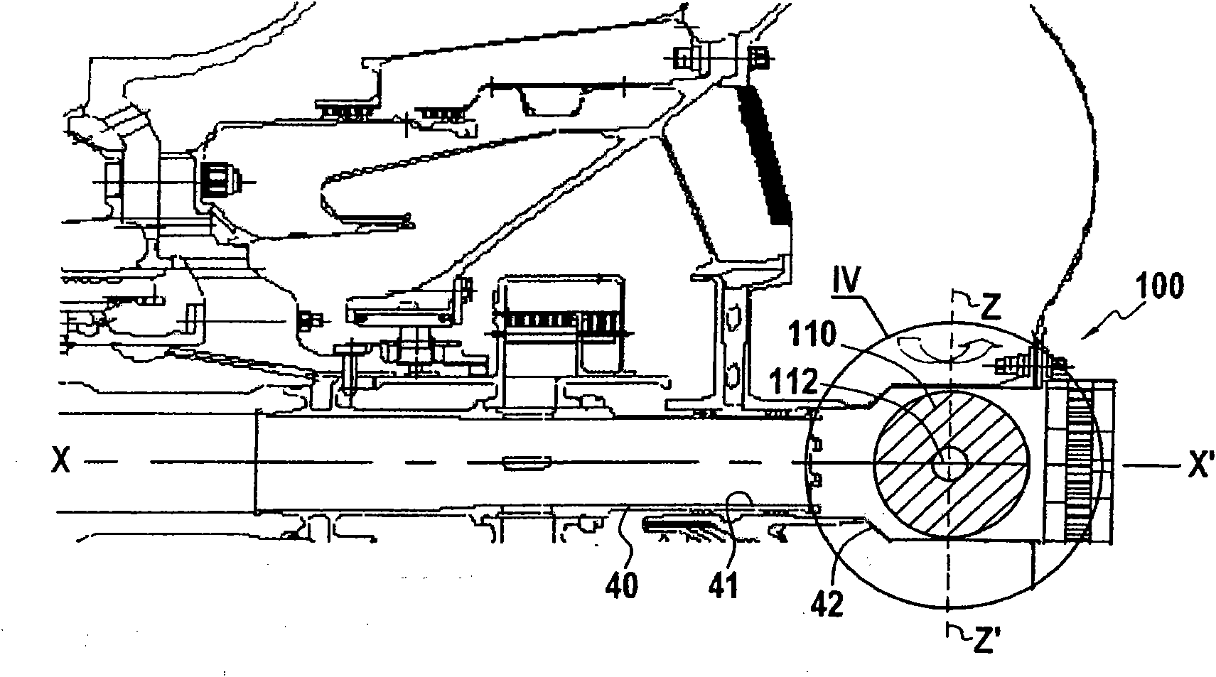 Device and method for balancing pressure in a turbojet bearing housing