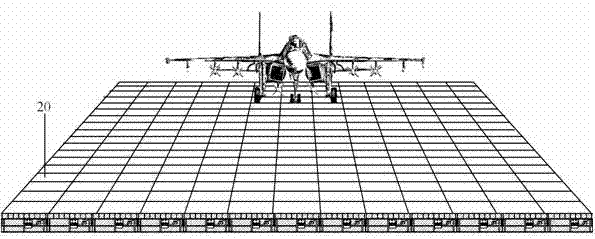 Aircraft takeoff-landing magnetorheological fluid boosting/damping runway of aircraft carrier