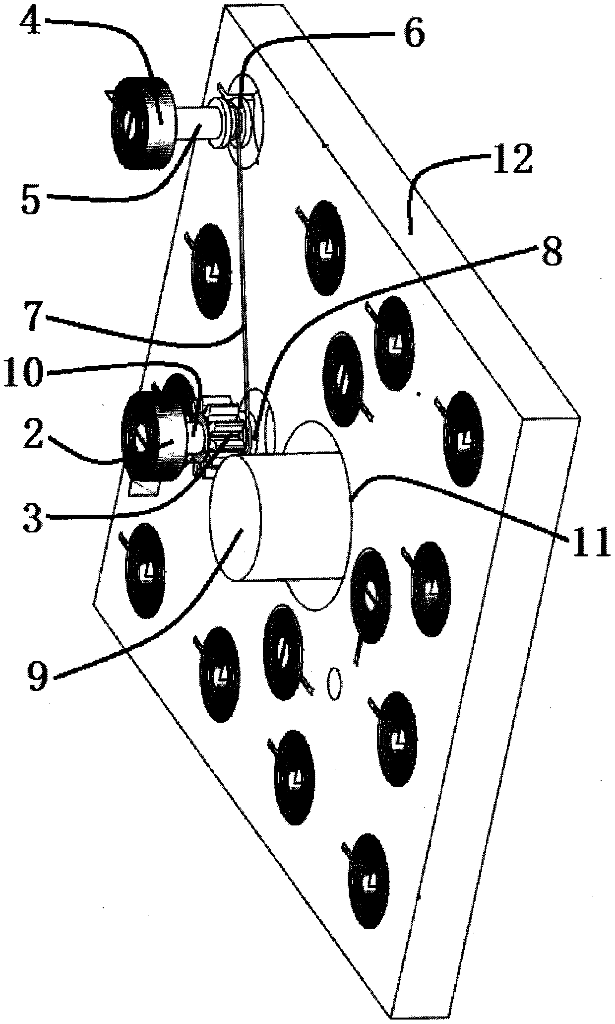 Elastic mechanism capable of expanding number of parallel clockwork springs