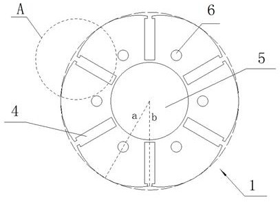 Rotor punching sheet group, rotor iron core, rotor and motor