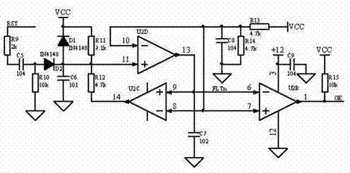 Over-current protection circuit of controller of motor of automobile