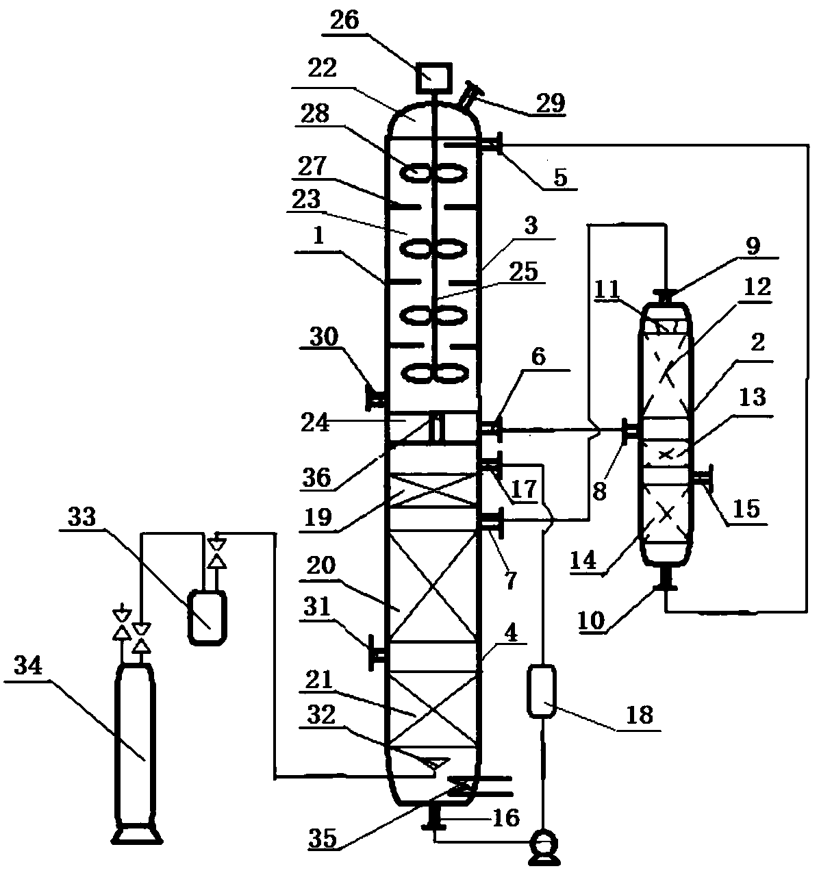 Device for recycling industrial grade diethoxymethane and method for recycling industrial grade diethoxymethane