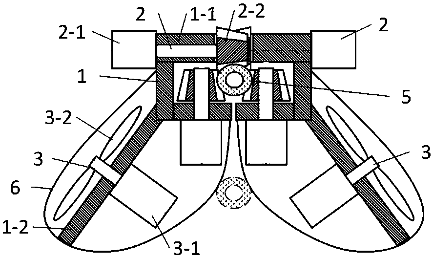 Flying type cable deicing robot