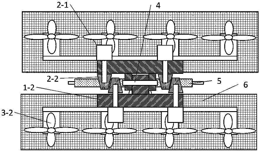 Flying type cable deicing robot