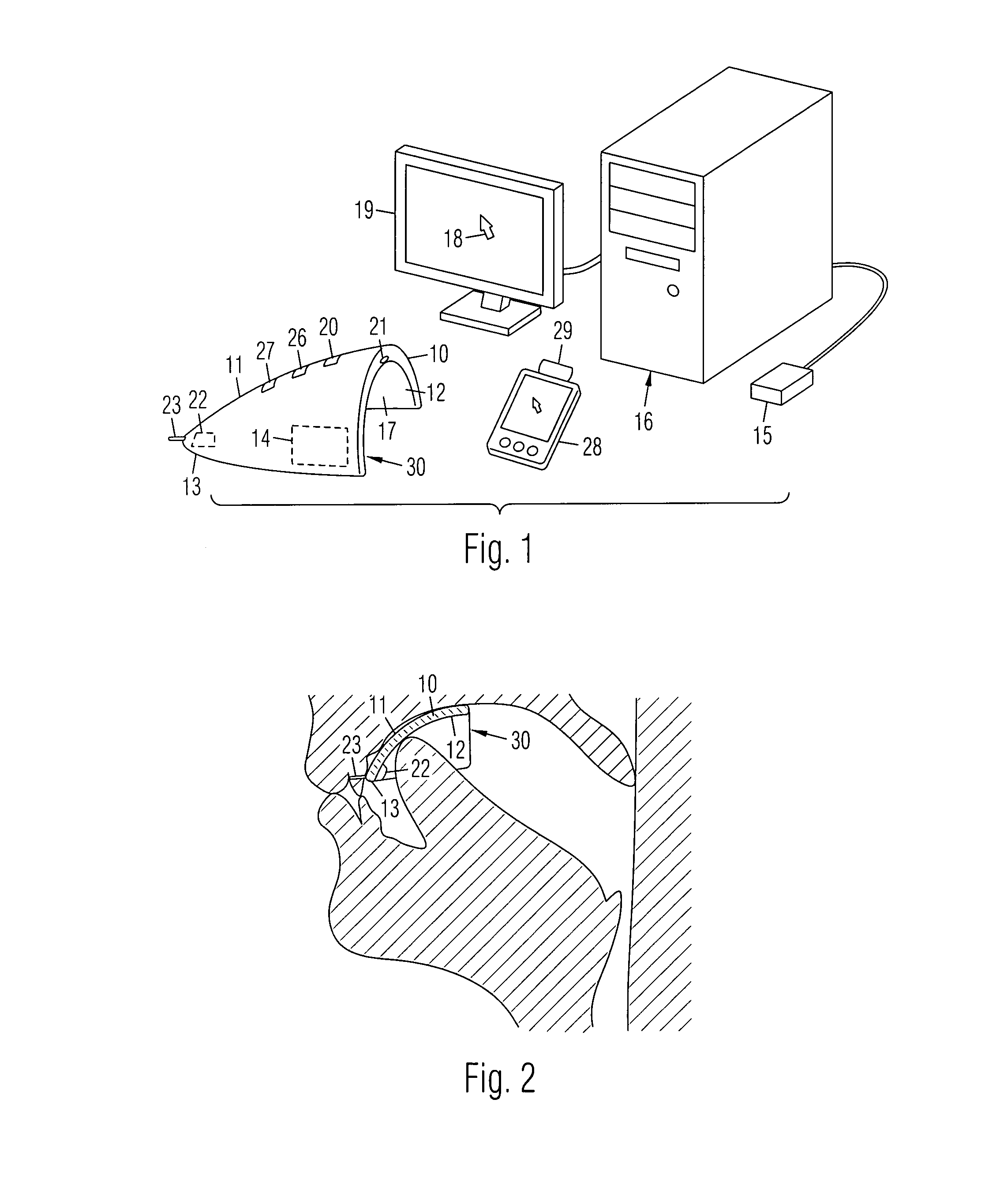 Mouth mounted input device