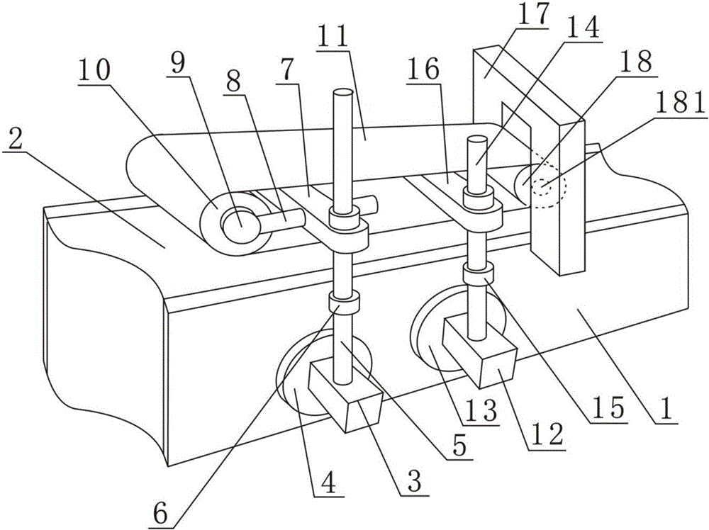 Double-bottle-pressing infusion bottle leakage detecting system used for infusion bottle conveying line