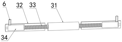 Rope net bearing device for lead crossing erection