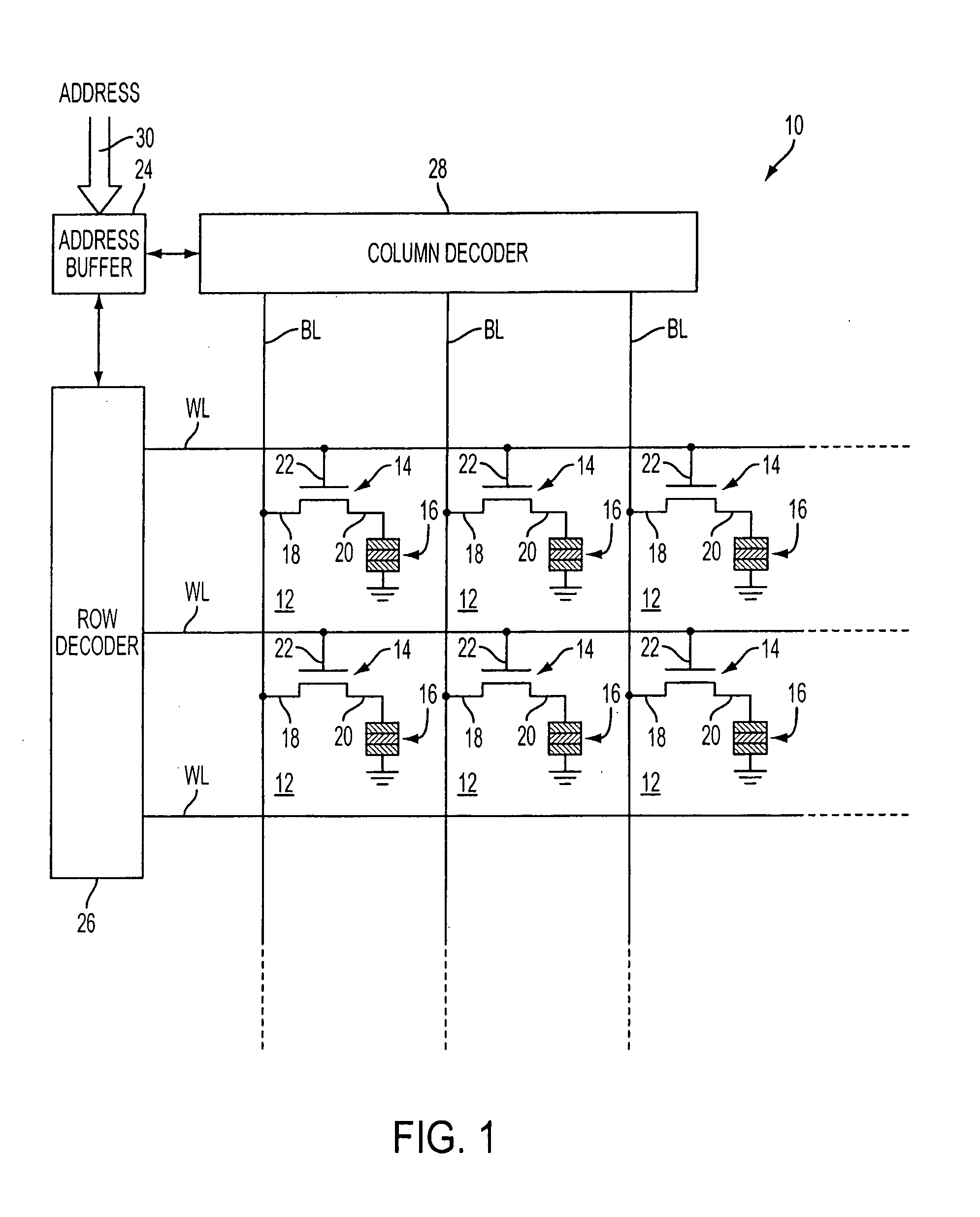 Random access memory device utilizing a vertically oriented select transistor