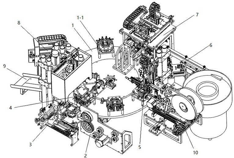 Automatic winding production device for disposable extension tube