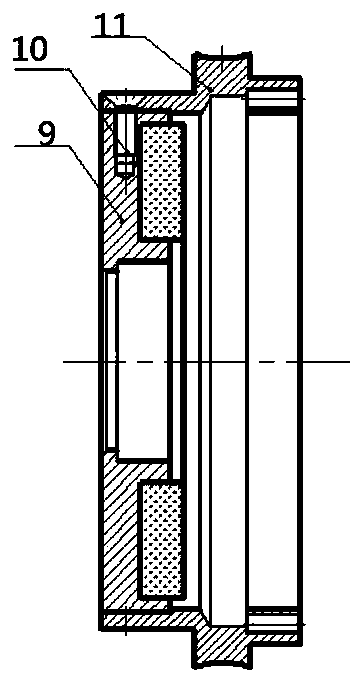 Hysteresis damper with high damping torque density