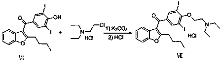 Preparation method of amiodarone hydrochloride