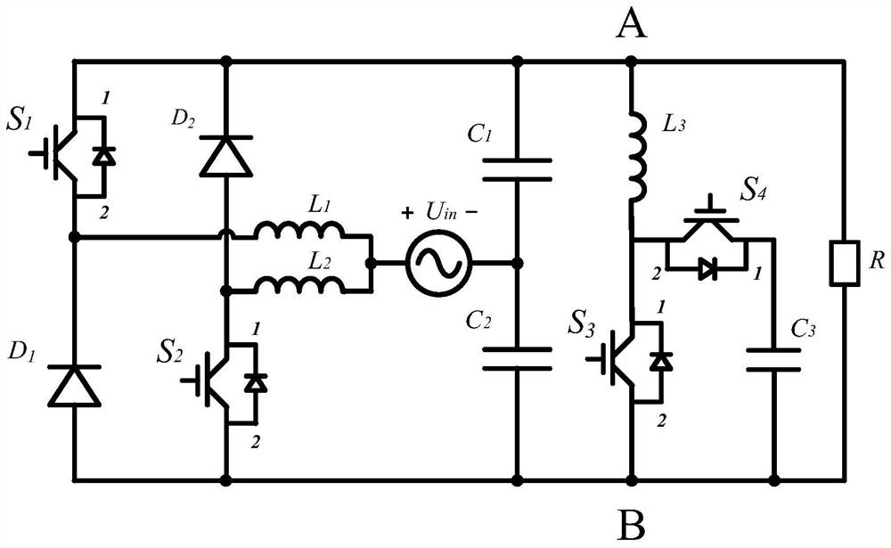 Low-output ripple boost rectifier and control method thereof