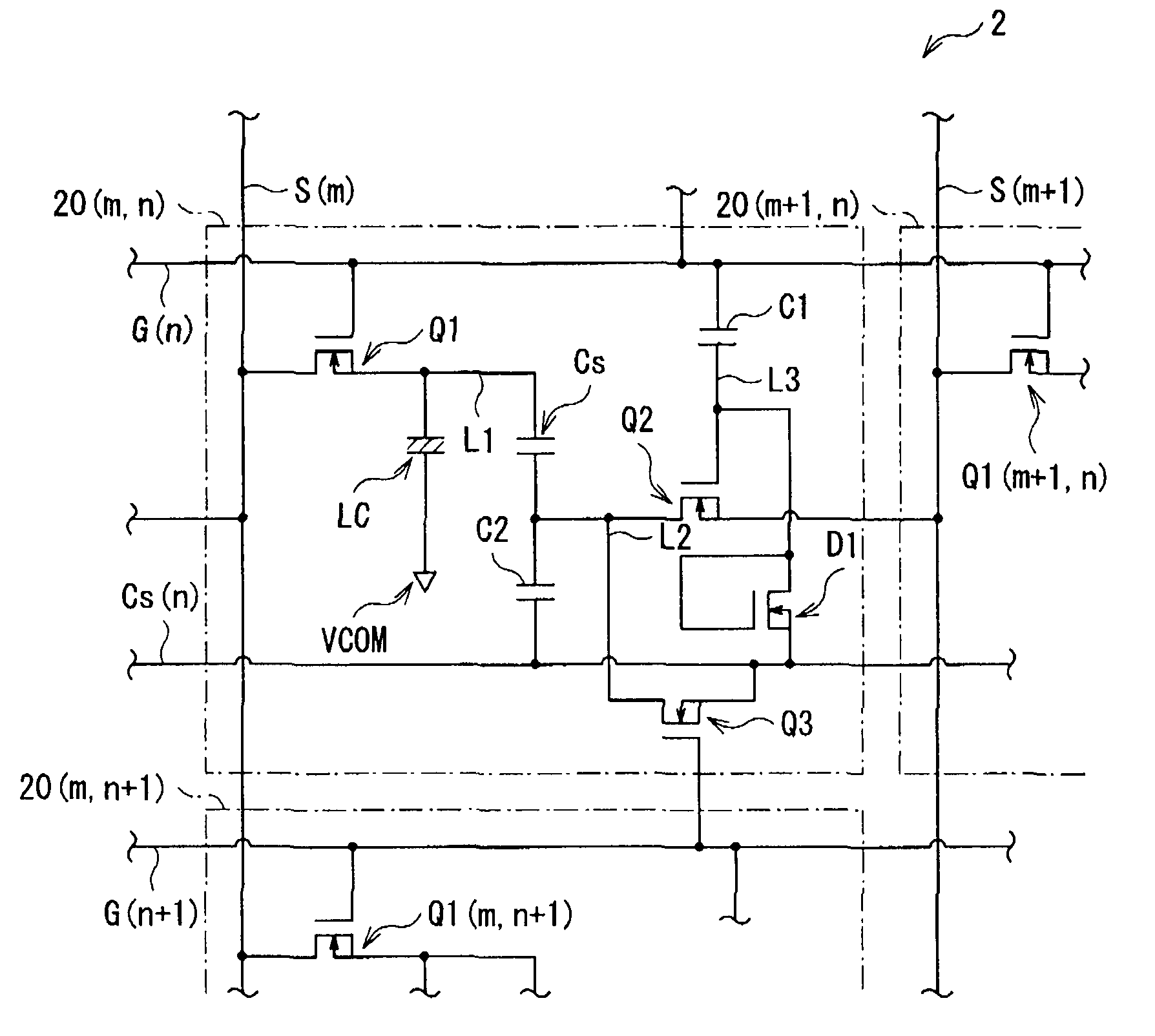 Image display device, display panel and method of driving image display device