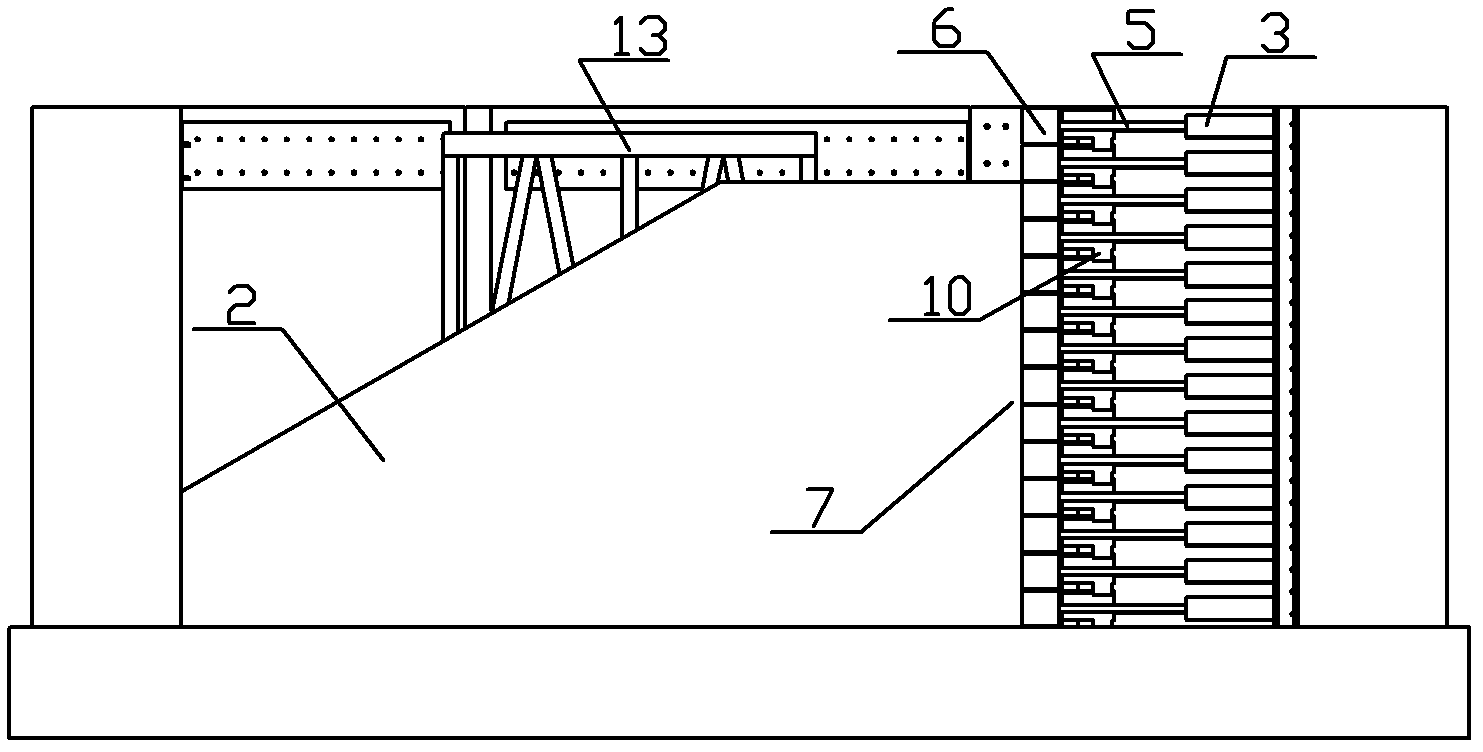 Loading system and method for simulating soil pressure in test room
