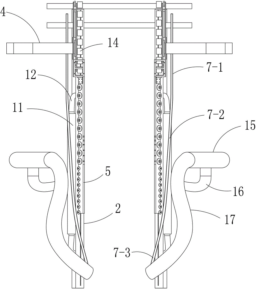 Whole-process adsorption and automatic folding mechanism for full-automatic nailing machine