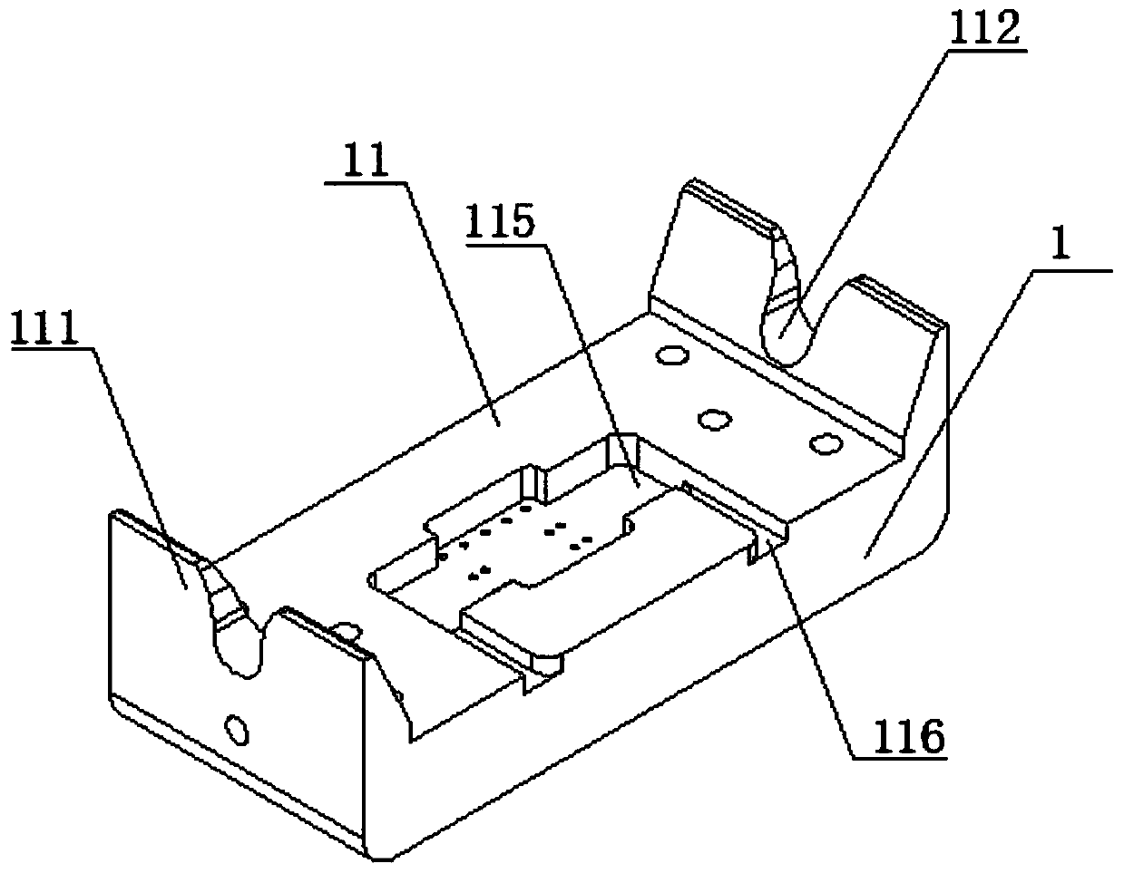 An experimental device and testing method for testing the electrical performance of a multi-contact electrical connection structure