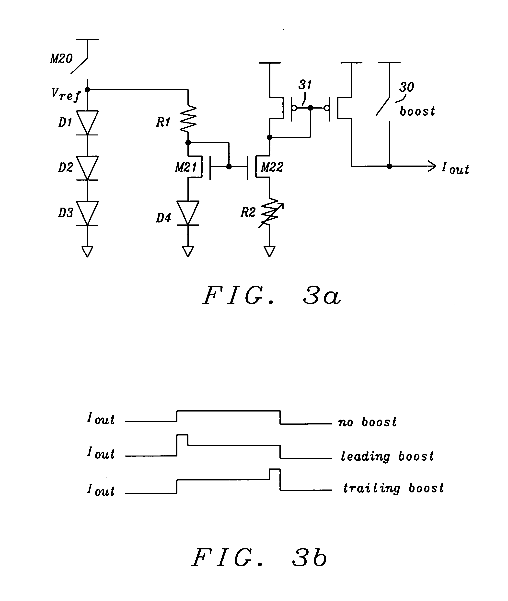 Fast and accurate current driver with zero standby current and features for boost and temperature compensation for MRAM write circuit