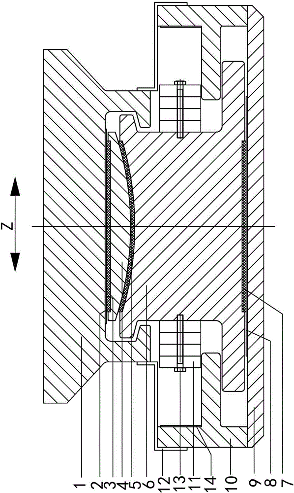 Universal horizontal elastic combined support